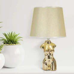 Lampe à poser en céramique Buste glam Buste femme