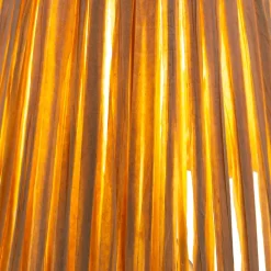 Lampe à poser en céramique rayée blanc, rouge framboise et fibres tressées H.30 cm E27 40 W Jumell Quoki