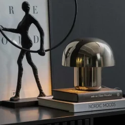 Lampe à poser en métal coloré Fat Mushroom Mini