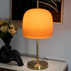 Lampe à poser en métal et verre Oldy 26x54 cm