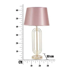 Lampe à poser en métal Krista 33x64 cm