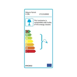 Lampe à poser en métal Krista 33x64 cm