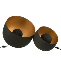 Lampe à poser en métal noir 33x33x43 cm