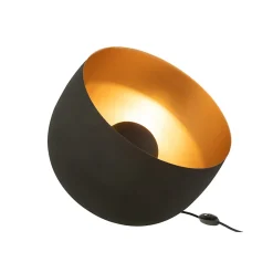 Lampe à poser en métal noir 33x33x43 cm
