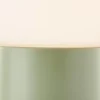 Lampe à poser en métal vert kaki et verre ⌀17 x H.19,6cm E14 20W , Camille Brilliant
