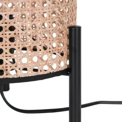 Lampe à poser en rotin E27 Ø20 x H.37cm 25W GoodHome Tonkin