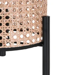 Lampe à poser en rotin E27 Ø20 x H.37cm 25W GoodHome Tonkin