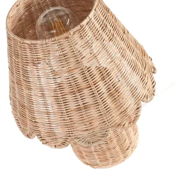 Lampe à poser en rotin H.37cm E27 5W Lussiol, Anna