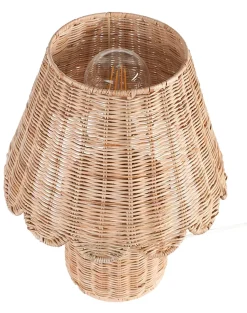 Lampe à poser en rotin H.37cm E27 5W Lussiol, Anna