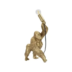 Lampe à Poser en Résine "Gorille" 40cm Or