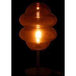 Lampe à Poser en Verre "Cuillere Miel" 52cm Marron