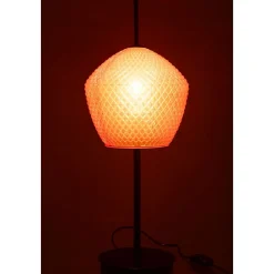 Lampe à Poser en Verre Design "Jenna" 60cm Rouge