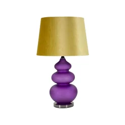 Lampe à poser en verre et métal Milva 40x70 cm