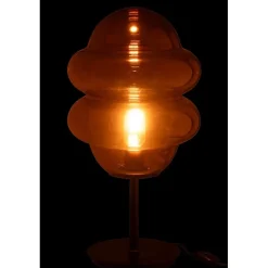 Lampe à poser en verre marron 28x28x52 cm