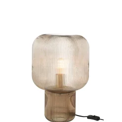 Lampe à poser en verre marron 29x29x42 cm