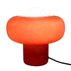 Lampe à poser en verre rouge H.25 cm G9 5 W Jumell Boli