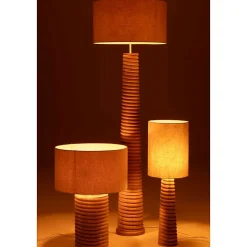 Lampe à Poser Filetage en Bois "Ailanthus" 70cm Naturel