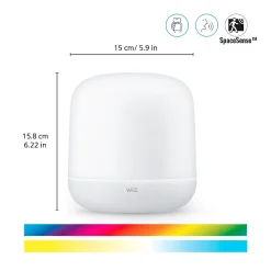 Lampe à poser intelligente LED intégrée RGB Wiz 620lm 9W