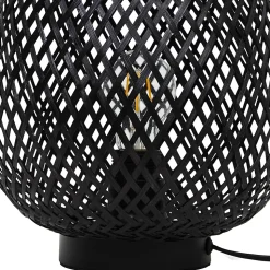 Lampe à poser Kasungu E27 IP20 Ø24 x H.30 cm GoodHome noir