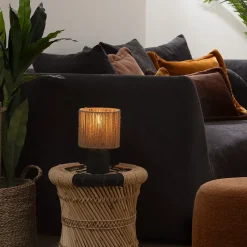 Lampe à poser Koby noir H24cm - Atmosphera