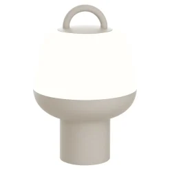 Lampe à poser LED extérieur beige mat rechargeable 2,5 W 250lm IP54 USB batterie intégrée, GoodHome Kisatchie