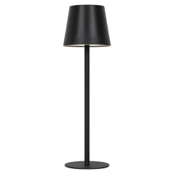 Lampe à poser LED tactile noir IP44 Ø11 x H.36 cm 5W GoodHome Quelea