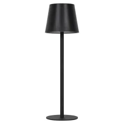Lampe à poser LED tactile noir IP44 Ø11 x H.36 cm 5W GoodHome Quelea