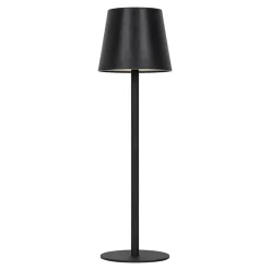 Lampe à poser LED tactile noir IP44 Ø11 x H.36 cm 5W GoodHome Quelea