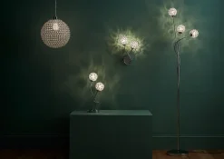 Lampe à poser Mantus 2 ampoules G9 IP20 argent