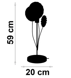 Lampe à poser moderne Zephyr en métal doré compatible LED