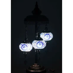 Lampe à Poser Mosaïque 3 Têtes 