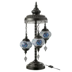 Lampe à Poser Mosaïque 3 Têtes 