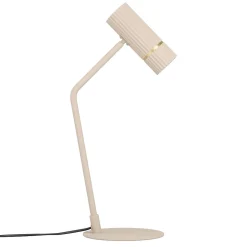 Lampe à poser métal beige sable Ø17 x H.49 cm GU10 4,7W, Eglo Caminia