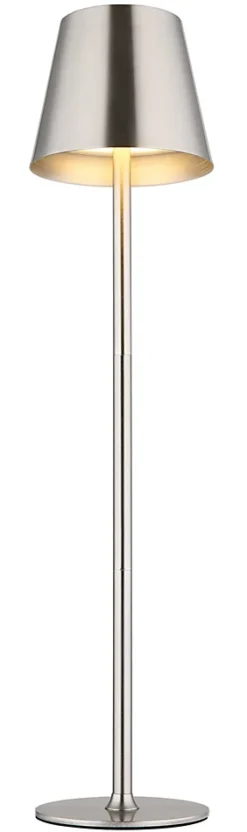Lampe à poser métal nickel mat, LED VANNIE