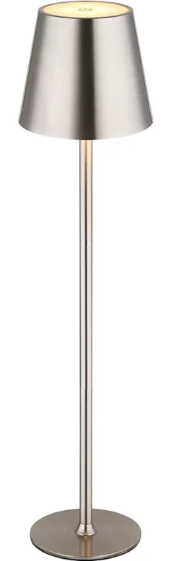 Lampe à poser métal nickel mat, LED VANNIE