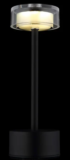 Lampe à poser métal noir mat, LED SHIRA