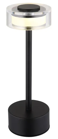 Lampe à poser métal noir mat, LED SHIRA