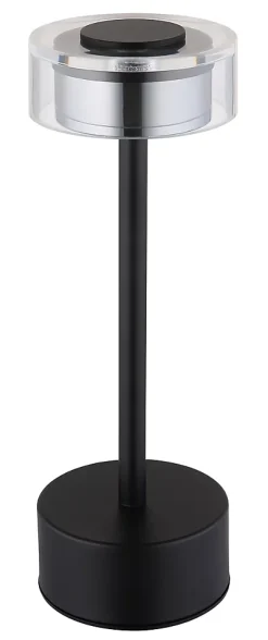 Lampe à poser métal noir mat, LED SHIRA