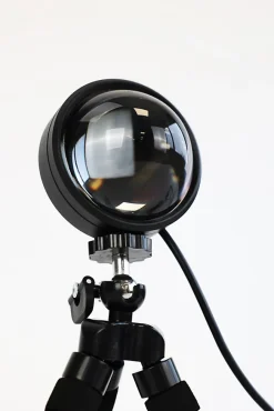 Lampe à poser métal noir USB RGB H.21cm 8W Seynave