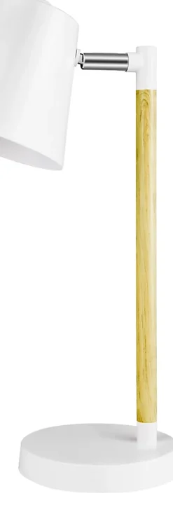 Lampe à poser Mulanje E14 IP20 blanc bois