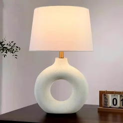 Lampe à Poser NICOSIE en céramique Écru