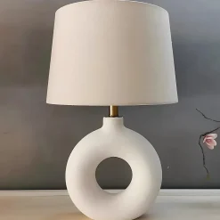 Lampe à Poser NICOSIE en céramique Écru