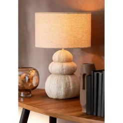 Lampe à Poser "Oursin" 47cm Beige