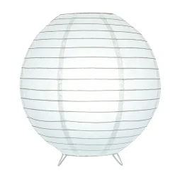 Lampe à poser papier Taynae E27 IP20 blanc