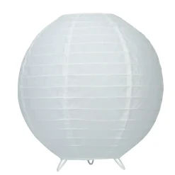 Lampe à poser papier Taynae E27 IP20 blanc