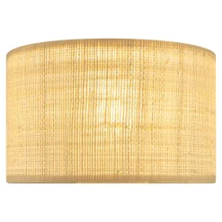 Lampe à poser raphia et métal vert H.35 x Ø.25cm E14 10W GoodHome Tolland