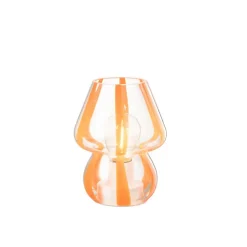 Lampe à Poser Rayures en Verre 