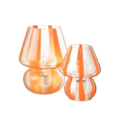 Lampe à Poser Rayures en Verre 