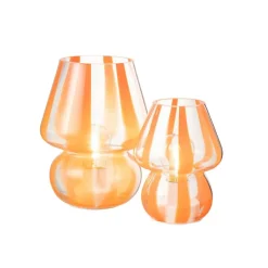 Lampe à Poser Rayures en Verre 