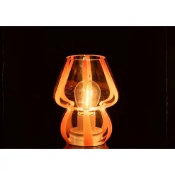 Lampe à Poser Rayures en Verre 